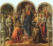 Fra Filippo Lippi Virgin and Child Norge oil painting reproduction
